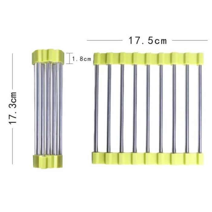 MS-202 3 PCS Home Küche Edelstahl Rutschfeste Anti-Verbrühungs-Tischset Faltbare Wärmeisolations-Topfmatte, Farbe Zufällige Lieferung – Bild 4