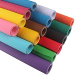 10 Blatt Wellpappe, verdicktes Geschenkpapier, handgefertigtes DIY-Geschenkpapiermaterial, Grass Green, White, Red, Pink, Black, Golden, Orange, Brown, Rose Red, Dark Green, Lemon Yellow, Light Blue, Dark Blue, Deep Purple – Bild 2