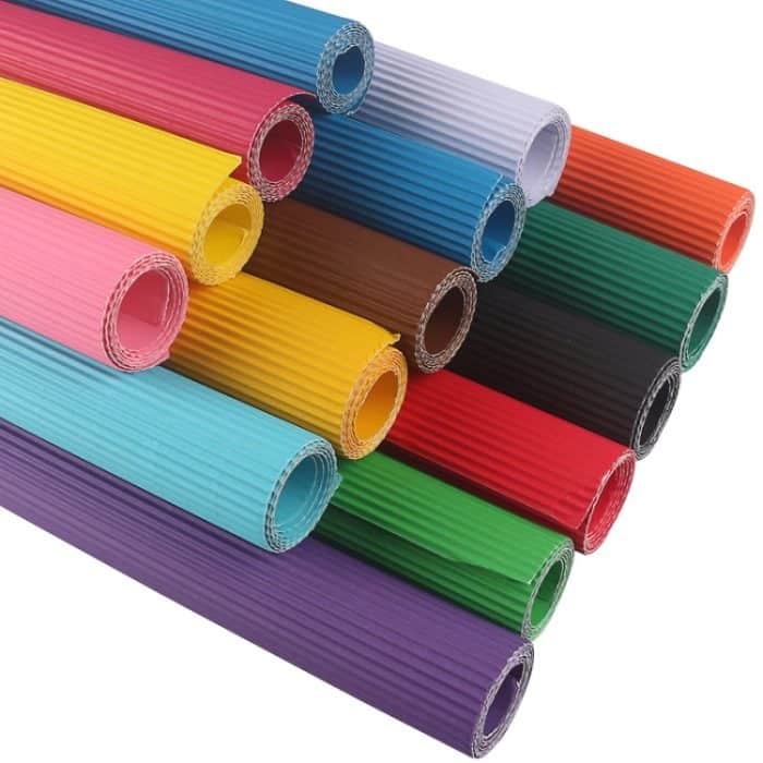 10 Blatt Wellpappe, verdicktes Geschenkpapier, handgefertigtes DIY-Geschenkpapiermaterial, Grass Green, White, Red, Pink, Black, Golden, Orange, Brown, Rose Red, Dark Green, Lemon Yellow, Light Blue, Dark Blue, Deep Purple – Bild 2