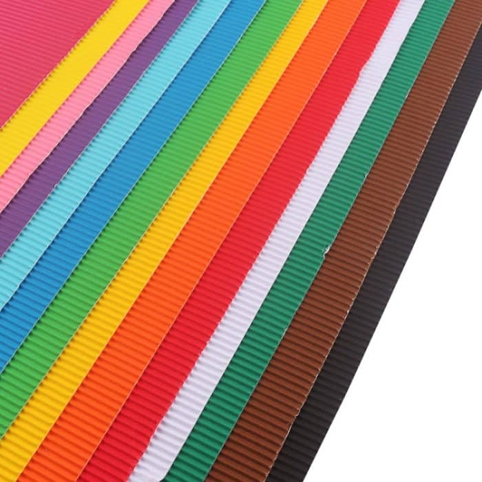 10 Blatt Wellpappe, verdicktes Geschenkpapier, handgefertigtes DIY-Geschenkpapiermaterial, Grass Green, White, Red, Pink, Black, Golden, Orange, Brown, Rose Red, Dark Green, Lemon Yellow, Light Blue, Dark Blue, Deep Purple – Bild 4