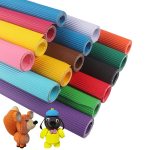 10 Blatt Wellpappe, verdicktes Geschenkpapier, handgefertigtes DIY-Geschenkpapiermaterial, Light Blue, Dark Blue, Deep Purple – Bild 6