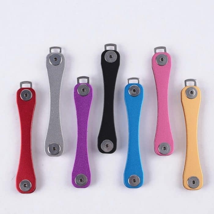 3 Stück großer Schlüsselhalter aus Aluminiumlegierung, Metall-Schlüsselaufbewahrungsgerät, Outdoor-Werkzeug, zufällige Farblieferung, 3 PCS (Random Colour Delivery) – Bild 2