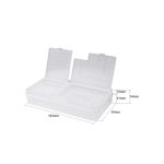 2 stücke Doppelschicht-Muschel-Mobiltelefon-Reparatur-Teile-Umsatz-Box-Mobiltelefon-Demontage-Schraubkomponenten-Aufbewahrungsbox – Bild 5