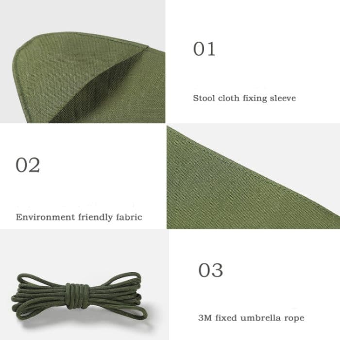 Outdoor Camping Wasserdichte Leinwand Tragbare Dreieck Hocker Stoff – Bild 6