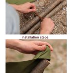 Outdoor Camping Wasserdichte Leinwand Tragbare Dreieck Hocker Stoff – Bild 7