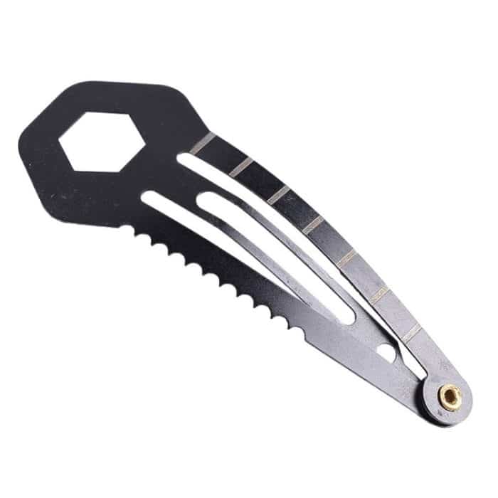 10 Stück 8-in-1-Multifunktions-Haarspange für den Außenbereich, Selbstverteidigung, Erste-Hilfe-Werkzeug, 2 PCS 8 in 1 (Black), 2 PCS 8 in 1 (Silver) – Bild 7