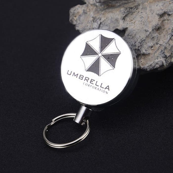 3 Stück hochelastischer einziehbarer Drahtseil-Schlüsselanhänger für den Außenbereich, Anti-Verlust- und Diebstahlschutz, einziehbarer Schlüsselanhänger, zufällige Musterlieferung – Bild 4