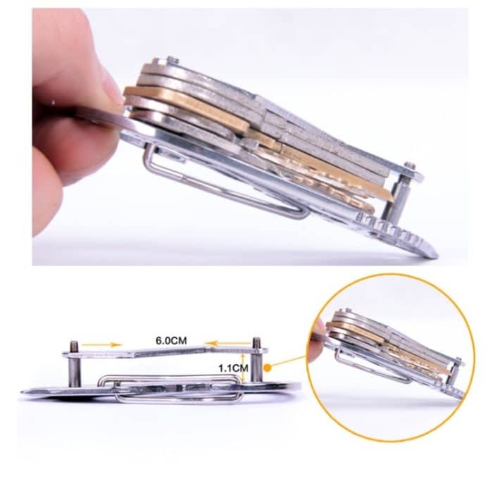 3 Stück Outdoor-Multifunktions-Schlüsselclip aus Edelstahl, Key Clip – Bild 3