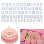 2 Sätze 64 in 1 Kunststoff Englisch Alphabet Symbol Kuchen Keksform Set