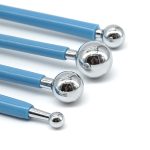 5 Sätze 4-in-1-Edelstahl-Kugel-Schnitzgruppe, Pillenstab, Fondant-Ton, farbiger Ton, Schnitzwerkzeug-Set – Bild 3