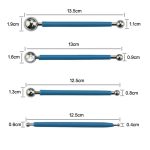 5 Sätze 4-in-1-Edelstahl-Kugel-Schnitzgruppe, Pillenstab, Fondant-Ton, farbiger Ton, Schnitzwerkzeug-Set – Bild 4