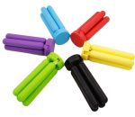 3 PCS Kitchen Cross-Shaped Folding Tischset Verdicktes Silikon-Isolierpad Pot Mat Coaster, zufällige Farblieferung – Bild 2