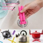 3 PCS Kitchen Cross-Shaped Folding Tischset Verdicktes Silikon-Isolierpad Pot Mat Coaster, zufällige Farblieferung – Bild 6