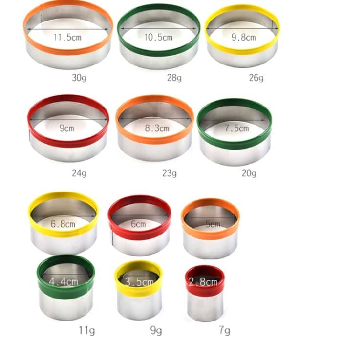12-in-1 Edelstahl-Keksschneideset, Fondant-Keksform, runde Kuchen-Backform, Color Mold(12 in 1) – Bild 5