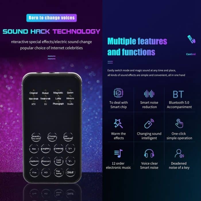 Universeller Mini-Soundkarten-Sprachwechsler für Mobiltelefone und Computer – Bild 2