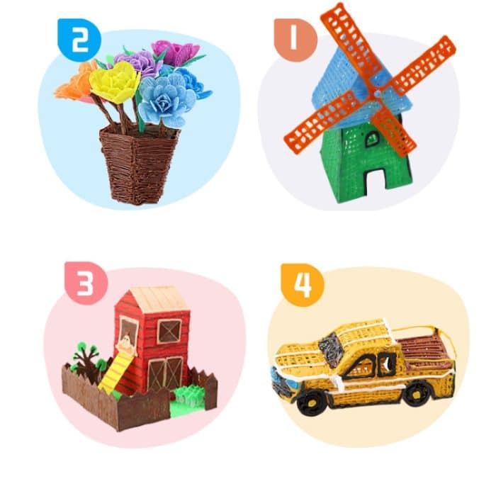 Stereo Painting Graffiti Low Temperature Wireless 3D-Druckstift für Kinder, Colorful Box – Bild 7