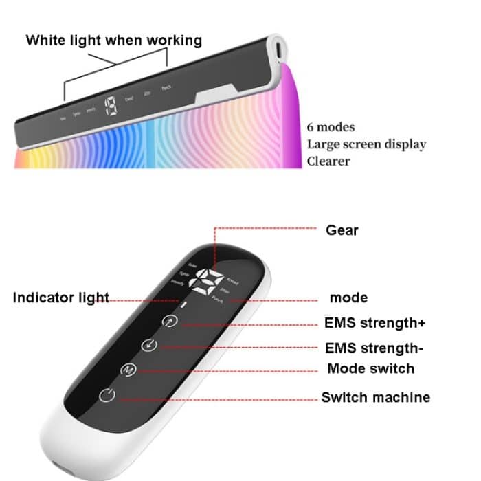 EMS Bunte Fußmassage Fußpolster Puls Fußmassagegerät Intelligente Akupunktur Fußmassage Pad mit Fernbedienung – Bild 5