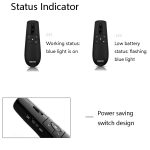 Deli 2,4 GHz Laser Teaching Page Flip Pen Remote Play Pen mit fliegender Maus, 2803 (Black) Red Light, 2804 (Black) Red Light, 2804 (Black) Green Light, 2805 (Black) Red Light, 2806 (Black) Red Light – Bild 10