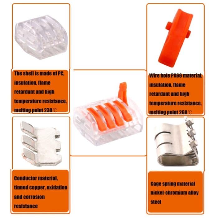 10 PCS VSE-415W Kabelanschluss Transparente Klemme – Bild 6