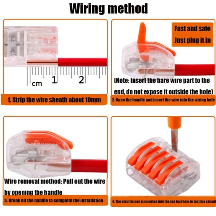 10 PCS VSE-415W Kabelanschluss Transparente Klemme – Bild 7