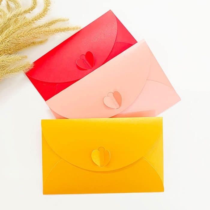 50 Stück Love Buckle Pearl Papier-Heißpräge-Umschlag-Einladungsbrief – Bild 7