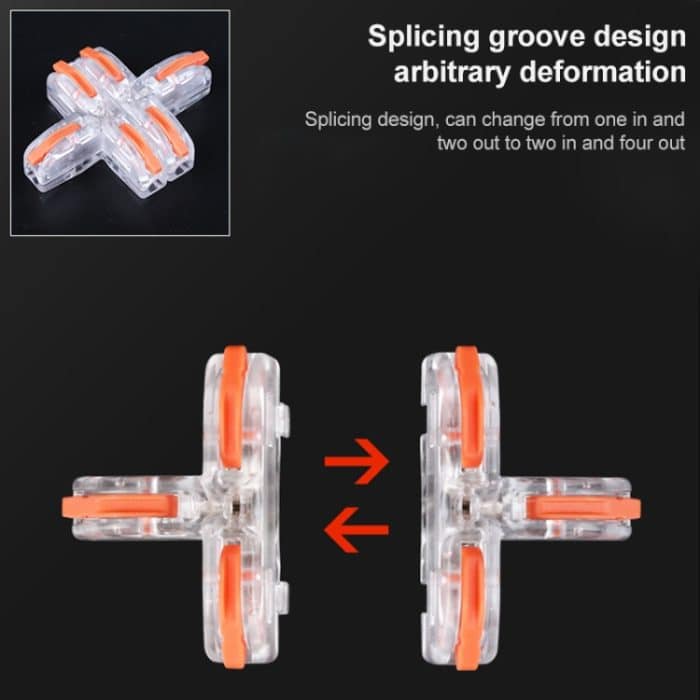 10 Stück T11 Haushalts-Universal-T-Typ druckfreies Abisolier-Schnellverteiler-Terminal – Bild 6