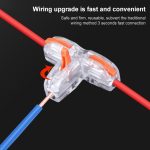 10 Stück T11 Haushalts-Universal-T-Typ druckfreies Abisolier-Schnellverteiler-Terminal – Bild 7