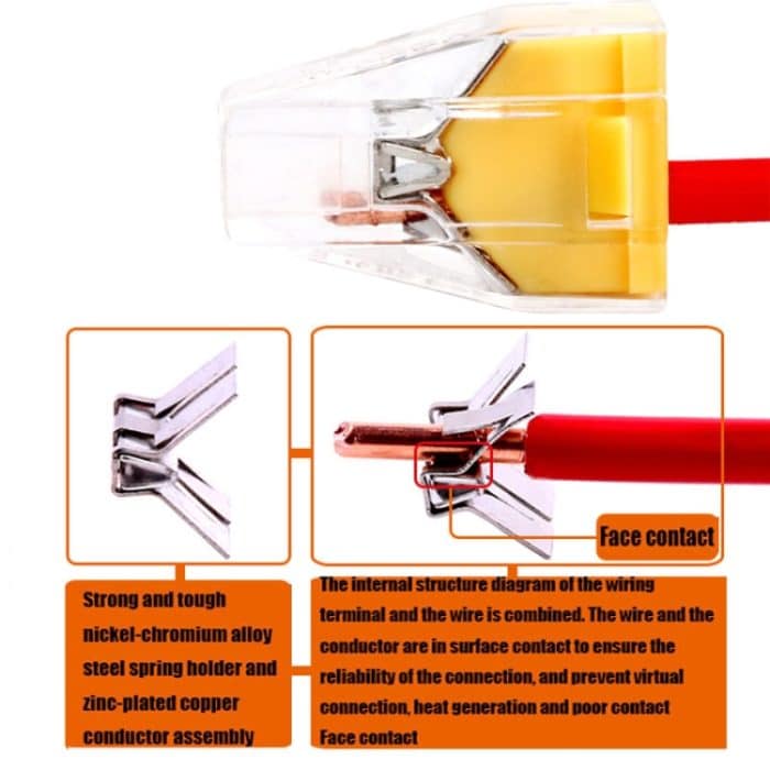 10 PCS VSE-102A Kabelanschlussklemme 1-2.5 Quadratischer Festdrahtanschluss – Bild 6
