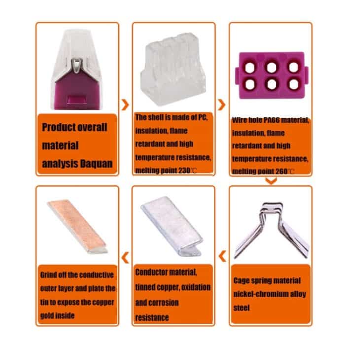 10 PCS VSELE 106A Kabel-Schnellanschlussblock Parallele Steckklemme – Bild 5