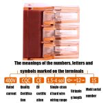 10 PCS VSELE VSE-606A Vierloch-Multifunktionsklemmenblock-Schnellkupplung – Bild 6