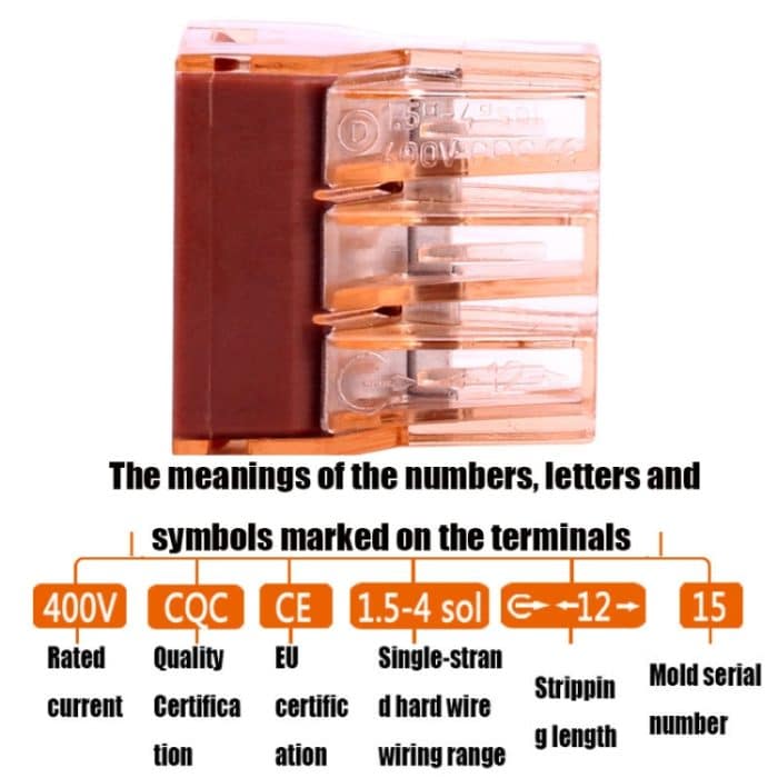 10 PCS VSELE VSE-606A Vierloch-Multifunktionsklemmenblock-Schnellkupplung – Bild 6