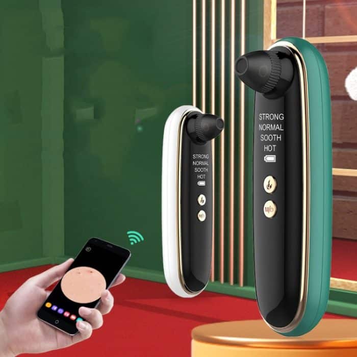 2046 Visualisiertes Heißkompressen-Mitesser-Sauggerät, Porenreiniger und Blasenexportinstrument, White, Green – Bild 2