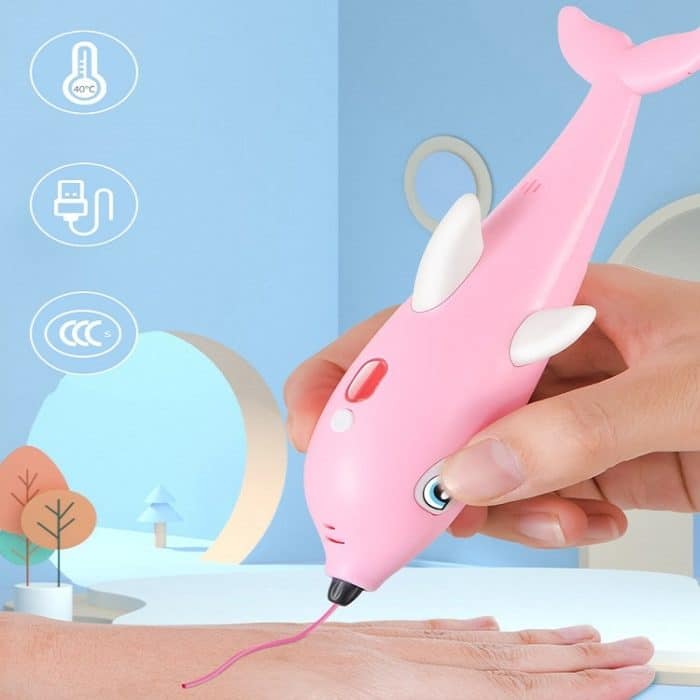 3D-Druckstift, dreidimensionale Malerei, Graffiti-Pinsel, Dolphin Pink – Bild 9
