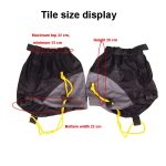 Staub- und schmutzabweisende Fußabdeckung für den Außenbereich, leichte, silikonbeschichtete, wasserdichte Schneeabdeckung aus Nylon, Snow Cover(Lemon Green), Snow Cover(Classic Black), Snow Cover(Orange), Snow Cover(Sky Blue) – Bild 7