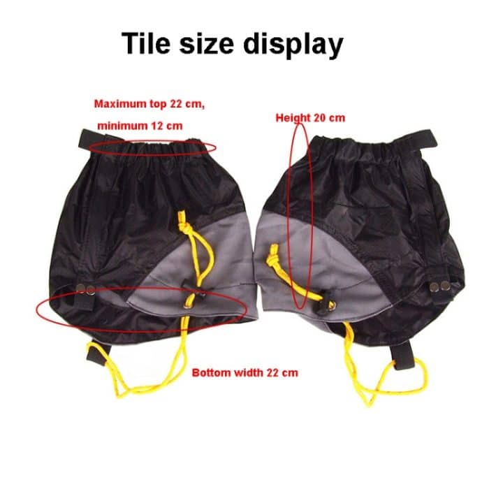 Staub- und schmutzabweisende Fußabdeckung für den Außenbereich, leichte, silikonbeschichtete, wasserdichte Schneeabdeckung aus Nylon, Snow Cover(Lemon Green), Snow Cover(Classic Black), Snow Cover(Orange), Snow Cover(Sky Blue) – Bild 7