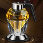 Diamantöl kann Glas staubdichte Essigölflasche Ein-Klick-Mehrzweck-Küchengewürzflasche