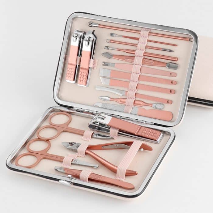 18 in 1 Nagelschneider Edelstahl Nagelklipper Zangen Pediküre Schönheit Nagel Werkzeuge – Bild 1