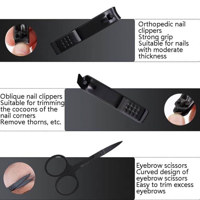 2 Sets Nagelknipser Schönheits-Nagel-Maniküre-Werkzeug – Bild 6