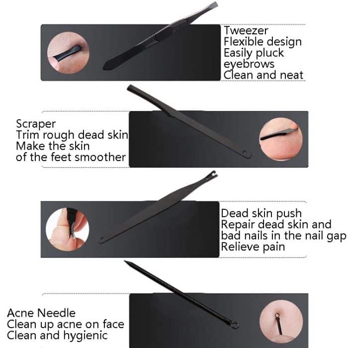 2 Sets Nagelknipser Schönheits-Nagel-Maniküre-Werkzeug – Bild 8