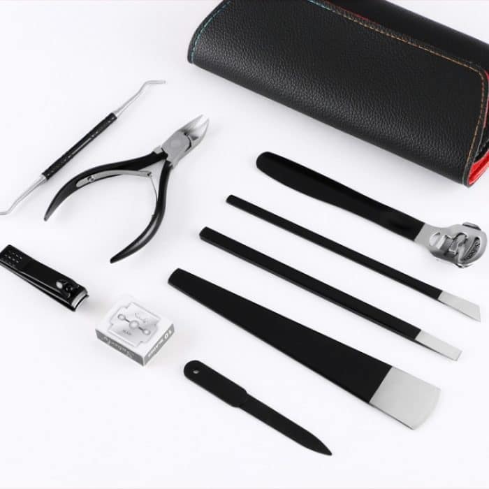 9 in 1 Pediküre Messer Maniküre Clippers Nagel Clippers Werkzeug – Bild 3