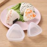4 Sets Kinder Bento DIY Reisbällchen Sushi Form Set, Five Grid Sushi Box, Heart Star Bear, Four Flowers, Nigiri Sushi, Big Small Triangle – Bild 6