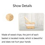 2 Stück Holzspäne-Blumenarrangement-Blumenkorb, Stil:, Round, Round Mouth Square Bottom, Square, Oval – Bild 3