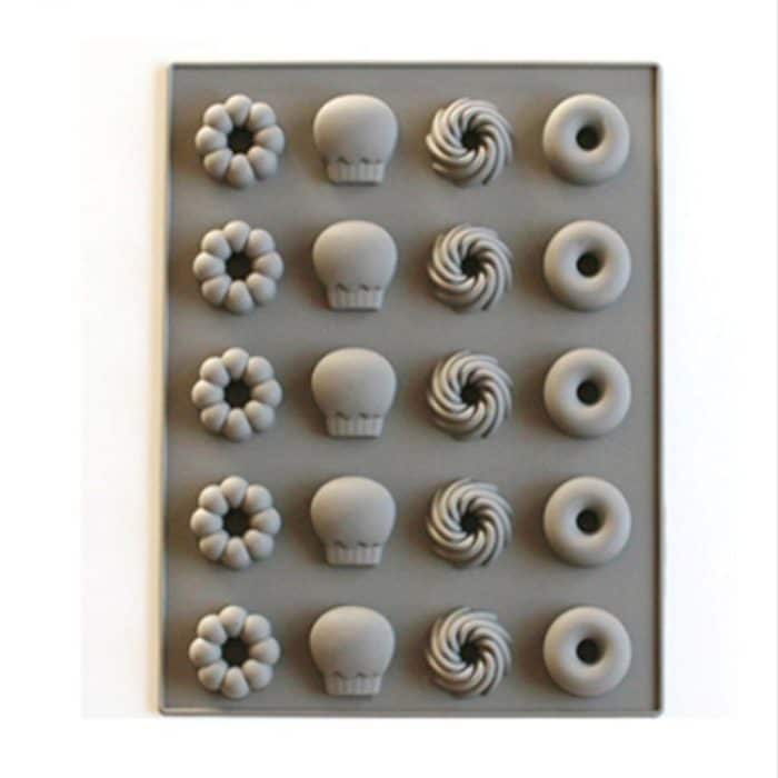 TBD0562751701B.jpg 3 Stück Silikon-Kuchenform, 25 Gitter, Fudge-Hard-Candy-Silikon-Keksform – Bild 1