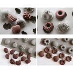 3 Stück Silikon-Kuchenform, 25 Gitter, Fudge-Hard-Candy-Silikon-Keksform – Bild 5