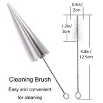 2 Sätze 16 in 1 Eis Crispy Mould Set Edelstahl Conical Roller Croissant Tool – Bild 4