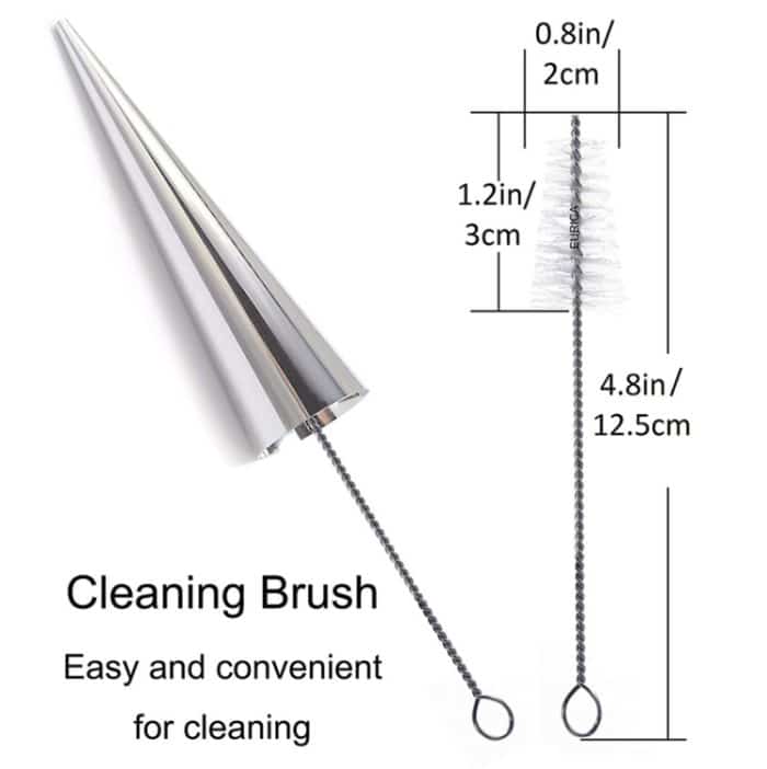 2 Sätze 16 in 1 Eis Crispy Mould Set Edelstahl Conical Roller Croissant Tool – Bild 4