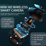 V380 A12 Mini 1080P Wireless Smart Kamera Wifi Sicherheit Kamera Nachtsicht Remote Home Kleine Überwachungs Kamera, A12 without Memory Card – Bild 3