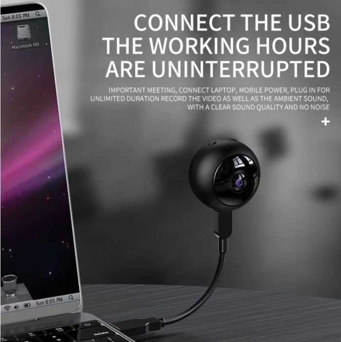 V380 A12 Mini 1080P Wireless Smart Kamera Wifi Sicherheit Kamera Nachtsicht Remote Home Kleine Überwachungs Kamera, A12 without Memory Card – Bild 9