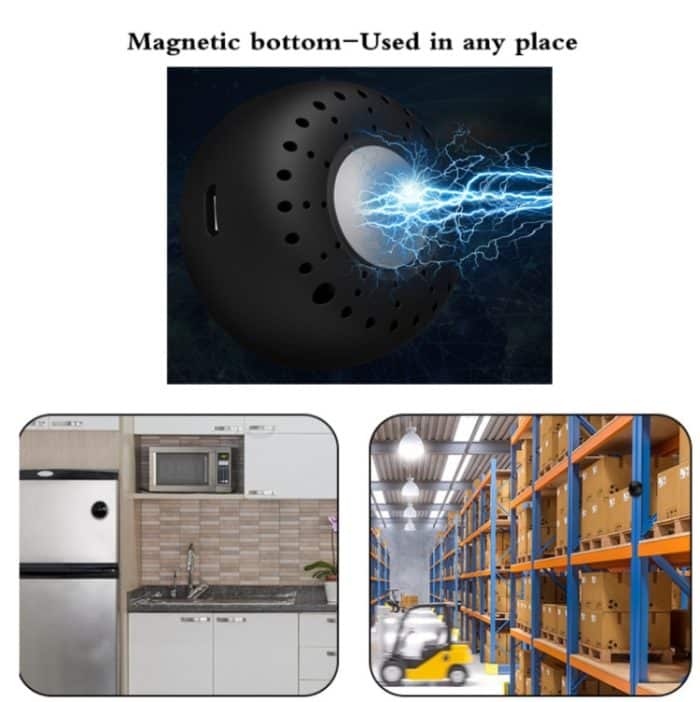 V380 A12 Mini 1080P Wireless Smart Kamera Wifi Sicherheit Kamera Nachtsicht Remote Home Kleine Überwachungs Kamera, A12 without Memory Card – Bild 10