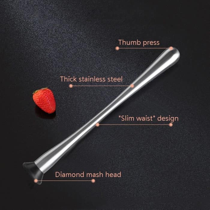 Zerkleinertes Obst, Eis am Stiel, zerstoßenes Eis, Hammer, Barkeeper, zerdrückte Stäbchen, 23x4x1cm Small, 29.8x4x1.3cm Large – Bild 3